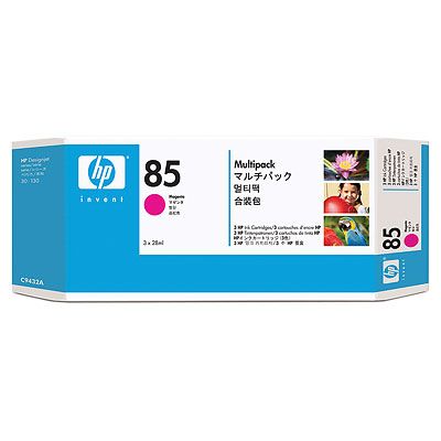 HP 85 Magenta Ink Cartridges 3-pack, 28 ml